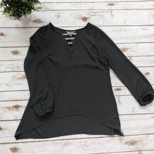 Juicy Couture Grey Silk Diamond Flowy Top